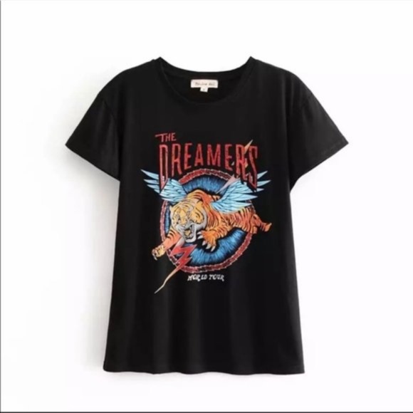 The DREAMERS Tour Tiger Wings Graphic tee black - Picture 2 of 7
